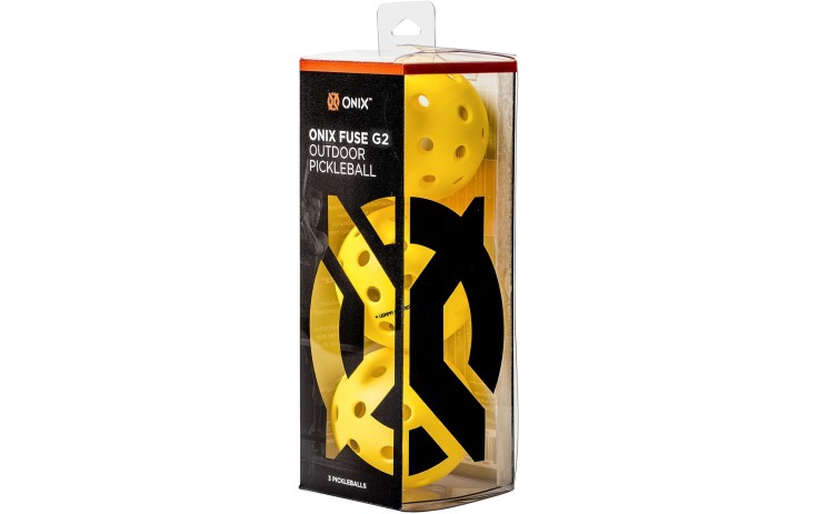 Onix Fuse G2 Piklbolo kamuoliukai, 3 vnt. geltona