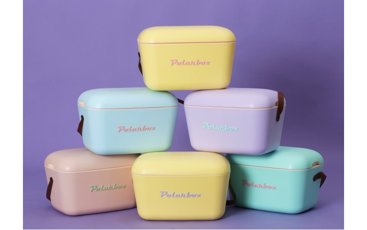 POLARBOX Cyan – Baby Rose Classic retro šaltkrepšis, 12L