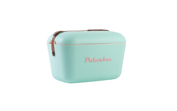 POLARBOX Cyan – Baby Rose Classic retro šaltkrepšis, 12L