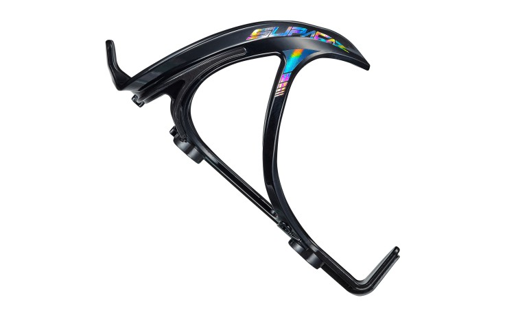SUPACAZ Manta Cage - Carbon Injected - Oil Slick gertuvės laikiklis