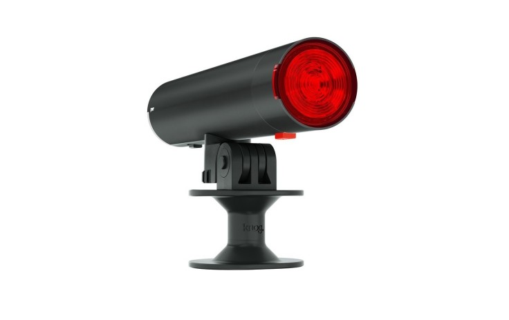 Knog PWR Rider + RedCap Set, white + red LED, incl. helmet mount, black (450/10 Lumen)