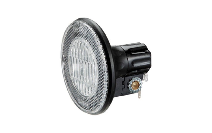 Union UN-4225 Žibintas priekinis nuo dinamos 6 V x 2.4 W halogeninė lemputė, 4 kontaktai, su jungtuku, atšvaitas
