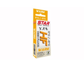 Star Ski Wax HF Warm Vaškas slidėms Aukšto fluoro kiekio, kietas, 60 g, 0° -5°C Star Ski Wax HF Warm Vaškas slidėms Aukšto fluoro kiekio, kietas, 60 g, 0° -5°C