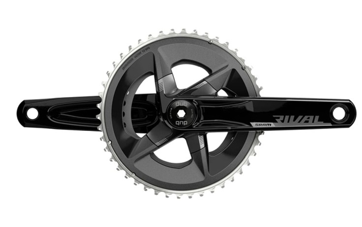 SRAM Rival AXS D1 DUB Žvaigždžių blokas priekinis 2 x 12 pavarų, 48x35T, 175 mm švaistikliai