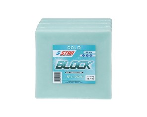 Star Ski Wax Block minus Vaškas kalnų slidėms universalus, 135 x 135 x 15 mm, -5° -20 °C, vaškavimo mašinoms 4 x 250 g