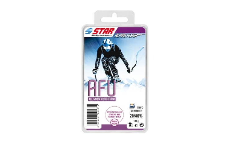 Star Ski Wax AFU Vaškas kalnų slidėms 130 g, universalus, visoms oro sąlygoms