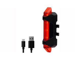 Briviga EBL-3402 Žibintas galinis 5 šviestukai, 15 lm, 4 funkcijos, 200 mAh  Li-ion USB akumuliatorius, šviečia 3-15 val.