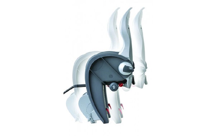 Polisport Wallaby Evolution Deluxe Kėdutė vaikui Vaiko masė 9 - 22 kg, pilka sidabrinė, tvirtinama prie rėmo 28 - 40 mm, 0°, 10°, 20° reguliuojamas atlošas, 5.68 kg