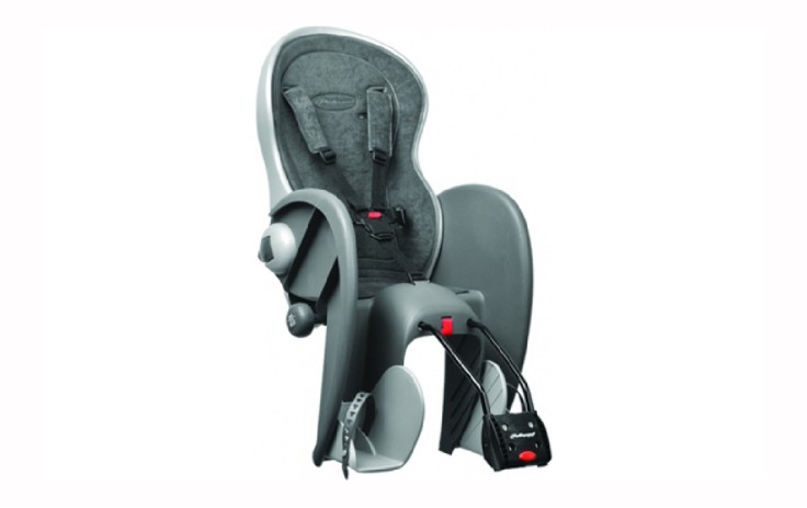 Polisport Wallaby Evolution Deluxe Kėdutė vaikui Vaiko masė 9 - 22 kg, pilka sidabrinė, tvirtinama prie rėmo 28 - 40 mm, 0°, 10°, 20° reguliuojamas atlošas, 5.68 kg