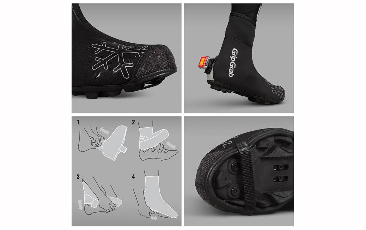 GripGrab Arctic X Waterproof Deep Winter MTB/CX XL 44-45 GripGrab antbačiai antbačiai yra ypatingai tvirti ir  pritaikyti važinėjimui bekele. Vieni šilčiausių antbačių visoje rinkoje, pagaminti iš 4 mm storio neopreno, neperšlampantys, idealiai tinkantys 