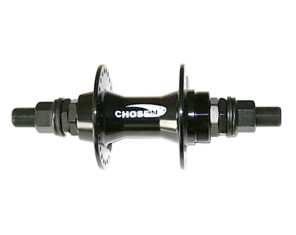 Chosen BMX Stebulė galinė M14 x 180 mm x 48H, 1/2x1/8, aliuminė, juoda, palaidi guoliai