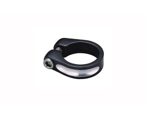 Union SC-60 Balnelio stovo užveržimo žiedas 28.6 mm, nerūdijančio plieno varžtas, aliuminis, juodas