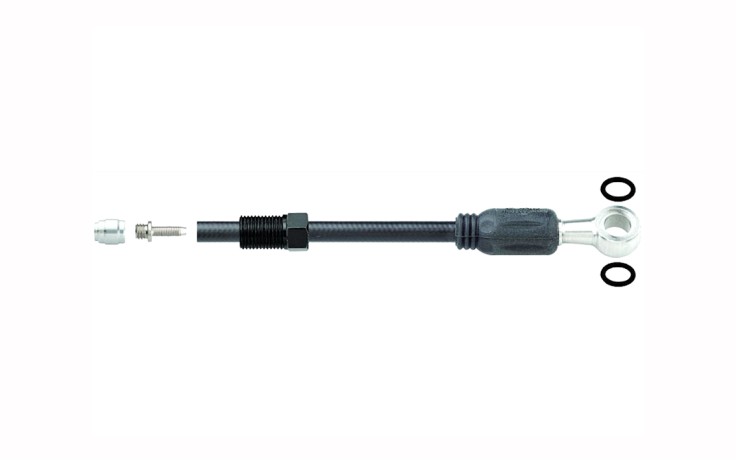 Jagwire Sport DOT SRAM G2 Hidraulinių stabdžių žarnelė 2000 mm ilgio žarnelė su priedais prijungti prie rankenėlės ir suporto. Tinka SRAM® G2 Ultimate, G2 RSC, G2 RS, G2 R; Guide Ultimate, Guide RSC (B1), Guide RS (B1), Guide R (B1); Avid® XX World Cup 20