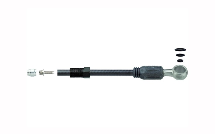 Jagwire Sport DOT SRAM Code Hidraulinių stabdžių žarnelė 2000 mm ilgio žarnelė su priedais prijungti prie rankenėlės ir suporto. Tinka Level Ultimate (A1), TLM (A1); Code RSC (A1), Code R (B1)
