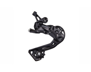 microSHIFT Advent RD-M619M Perjungėjas galinis 1x9 pavarų. Max cog 42-46T, capacity 41T. Suderinamas su microSHIFT Advent MTB (SL-M9195, SL-9295, SL-8195, SL-819) pavarų ir Road (SB-M090) pavarų stabdžių rankenėlėmis.