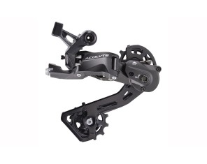 microSHIFT Acolyte RD-M5185M Perjungėjas galinis 1x8 pavarų. Max cog 42-46T, capacity 41T. Suderinamas su microSHIFT Acolyte SL-M7180 pavarų rankenėle.