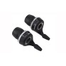 microSHIFT MS25-6 Pavarų rankenėlės 3x6 pavarų, suderinamos su Shimano ir microSHIFT sistemomis