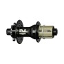 Novatec D792SB-X12-A4A-ABG-11S Stebulė galinė 12 x 142 mm thru axle, 24H, 6-bolt, 4 x NBK uždari guoliai, 274 g, terkšlė aliuminė su Anti Bite Guard, B2, 4 šuniukų, Shimano 9-11 pavarų, palaiko multi-axle ir konvertuojama į kitus ašies dydžius