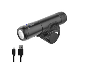 Briviga LW-F800 Žibintas priekinis 1 šviestukas, 900 lm, 4 funkcijos, 2600mAh Li-ion USB akumuliatorius, USB-C jungtis, švietimo trukmė 3-5 val, įkrovos trukmė 3 val, 140 g, automatinis energijos taupymas, švietimo atminties funkcija, atsparus vandeniui I