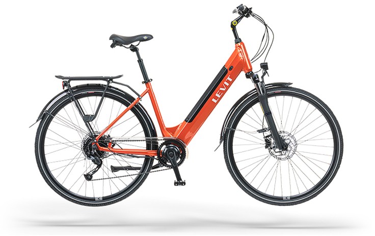 Levit Musca Urban HD 630 e-Trekking 28 Dviratis moteriškas, elektrinis, 18, oranžinis perlas