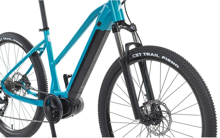 Levit Muan MX 3 468 e-MTB 27.5 Dviratis moteriškas, elektrinis, 18, turkio spalvos perlas