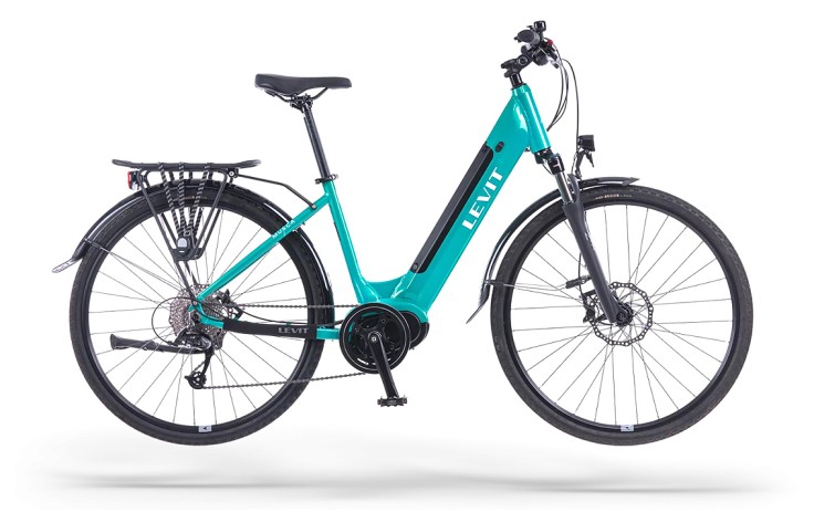 Levit Musca MX 468 e-Trekking 28 Dviratis moteriškas, elektrinis, 18, mėtų perlas