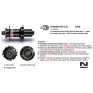 Novatec D902SB-CL-B12-A4A-S11 Stebulė galinė 12 x 148 mm thru ašis, 32H, center lock, 5 x NBK uždari guoliai, 362 g, terkšlė aliuminė, H/E440, 4 šuniukų, SRAM XD, 40T ratchet ring