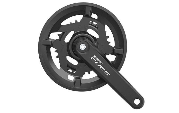 Shimano FC-U4010-2 CUES Linkglide Žvaigždžių blokas priekinis 2 x 9/10/11 pavarų, 46-30T, 175 mm švaistikliai, 48.8 mm chainline, 180 mm Q-factor, suderinama tik su Linkglide pavarų sistemomis