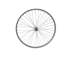Shining A-6N NUT Ratas priekinis 26 559 x 21, 9 x 100 mm su veržlėmis, be QR, Chosen stebulė, 36H, V-Brake, aliuminis viengubas ratlankis, sidabrinis