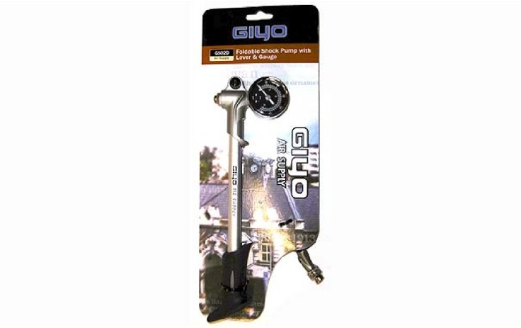 Giyo GS-02 Pompa amortizatoriams 300 psi-20 atm, manometras, aliuminė