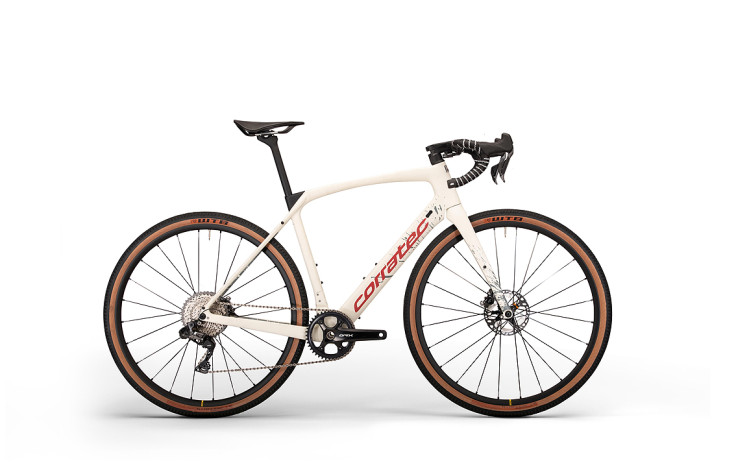 Corratec Allroad C Ekar 28 Dviratis Vyriškas, šviesiai pilkas raudonas, 56 cm, anglies pluošto rėmas