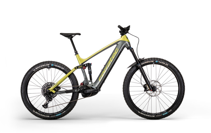 Corratec E-Power RS 160 Pro Team 29-27.5 Dviratis Vyriškas, elektrinis, sidabrinis pilkas žalias, 47 cm