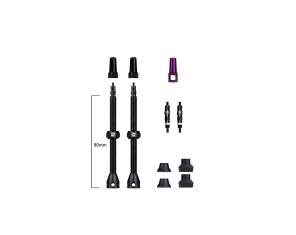 Ventilių bekamerinių komplektas Barkeeper Tubeless Valves 80 mm Dynamic 