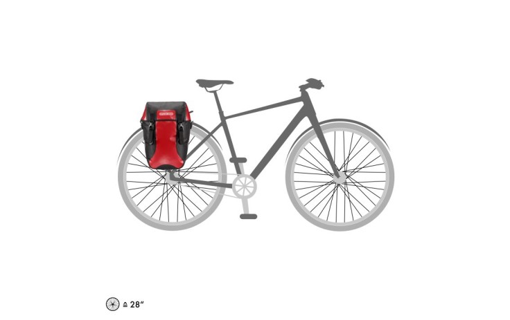 Krepšių komplektas Ortlieb Bike-Packer Classic Red - Black