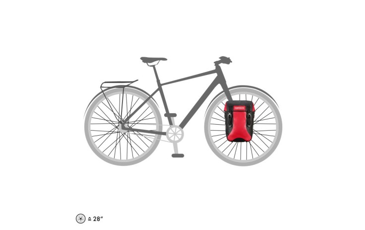 Krepšių komplektas Ortlieb Sport-Packer Black - Red