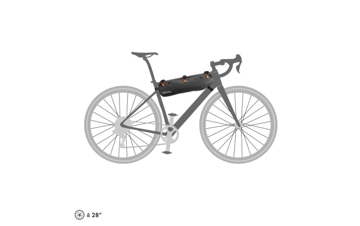 Krepšys Ortlieb Frame-Pack RC Toptube Black Matt