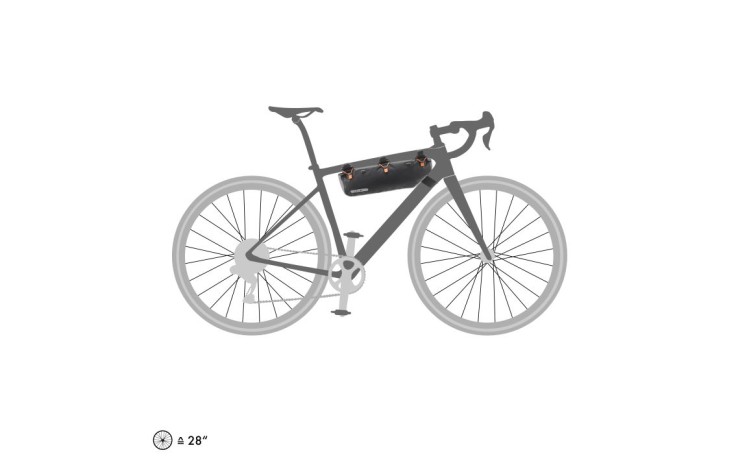 Krepšys Ortlieb Frame-Pack RC Toptube Black Matt