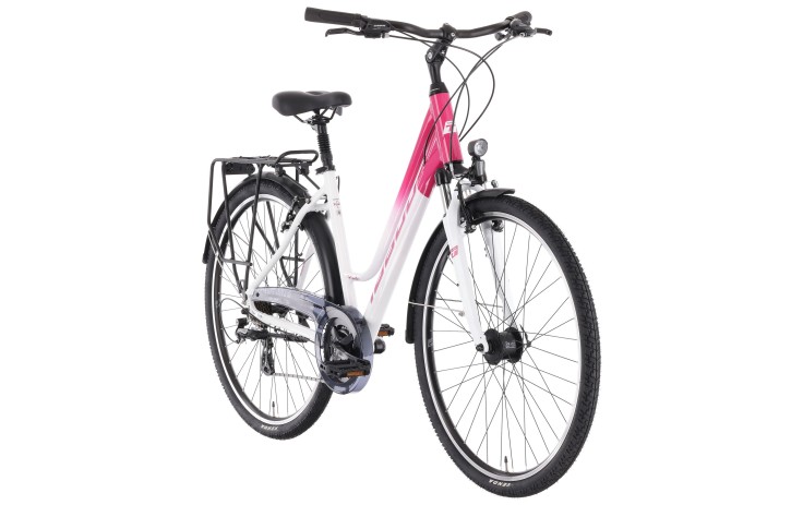 Dviratis Tabou Kinetic 2 W white-fuxia