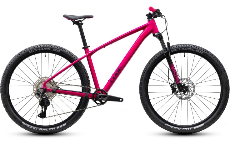 Dviratis Cube Reaction Pro 29 fuchsia'n'black 2027