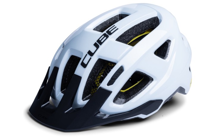 Šalmas Cube FLEET white