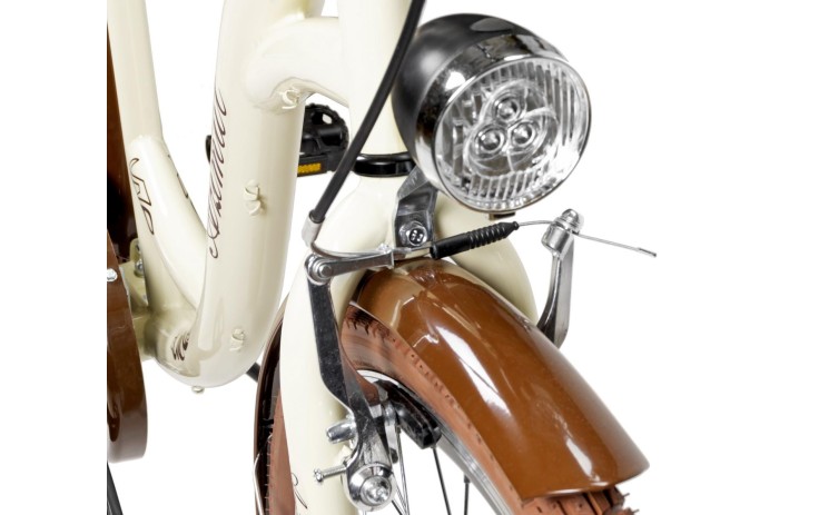 Dviratis AZIMUT City Lux 26 2025 cream-brown