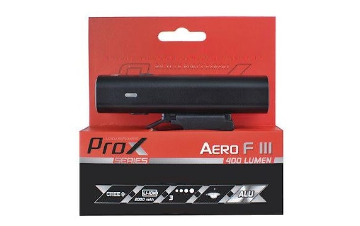 Priekinė lempa ProX Aero F III 1-LED 400Lm USB