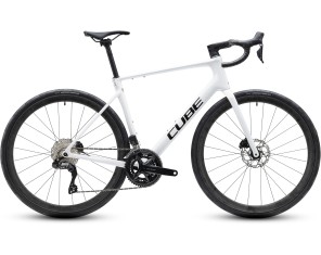 Dviratis Cube Attain C:62 SLX metallicwhite'n'black 2027 Dviratis Cube Attain C:62 SLX metallicwhite'n'black 2027