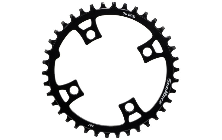 Priekinis dantratis SunRace CRMS00 Narrow-Wide Steel 96BCD 10/11/12-speed 38T