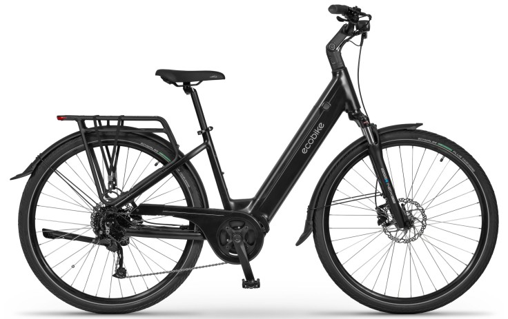 Elektrinis dviratis Ecobike LX100 Black V2 504Wh