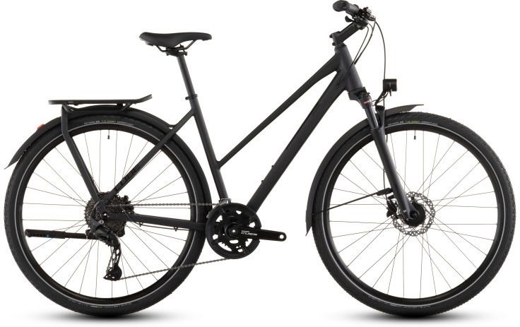 Dviratis Cube Kathmandu Pro Trapeze coal'n'black 2026