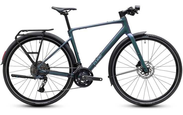 Dviratis Cube Nulane Race FE smaragdgrey'n'prizm 2027