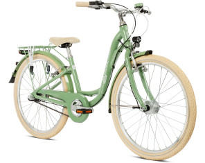 Dviratis PUKY Skyride 24-3 Classic Alu retro green