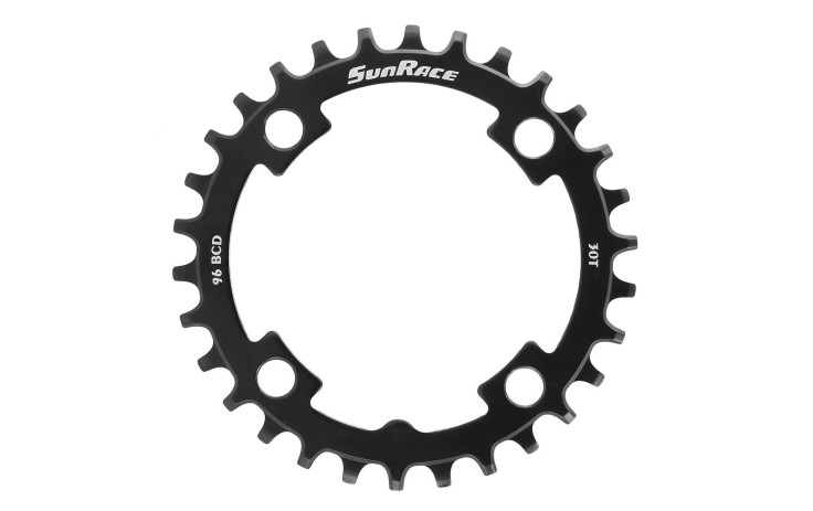 Priekinis dantratis SunRace CRMS00 Narrow-Wide Steel 96BCD 10/11/12-speed 30T
