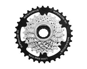 Galinis žvaigždžių blokas SunRace MFM4S 7-speed 13-34T zinc (užsukamas)